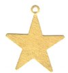 1 25mm Brass Star Stamping Blank Pendant 