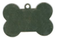 1 25x13mm German Silver Dog Bone Stamping Blank Pendant 
