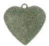 1 16x16mm German Silver Heart Stamping Blank Pendant 