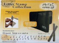 Metal Complex 3mm Lowercase Elegant Stamp Kit