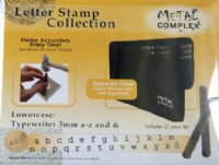 Metal Complex 3mm Lowercase Typewriter Stamp Kit