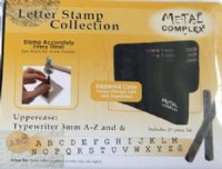 Metal Complex 3mm Uppercase Typewriter Stamp Kit