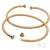 One, Embellishable Beige and Gold Wire and Thread Charm Bracelet
