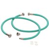 One, Embellishable Turquoise and Silver Wire and Thread Charm Bracelet
