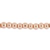 24 Inch Strand of 3mm Bright Copper Round Metalized Glass Beads