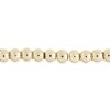24 Inch Strand of 3mm Bright Gold Round Metalized Glass Beads