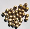 25 8mm Round Champagne Miracle Beads