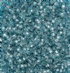 SB18-0018 20 grams of 1.8x1.8mm Silverlined Aqua Miyuki Cube Beads