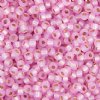 SB11-0643 22g of Silver Lined Dyed Pink Alabaster 11/0 Miyuki Seed Beads