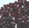 10 grams of 4x4mm Transparent Dark Amber Miyuki Cubes