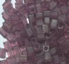 10 grams of 4x4mm Transparent Frost Lilac Miyuki Cubes