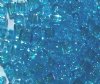 10 grams of 4x4mm Transparent Rainbow Light Blue Miyuki Cubes