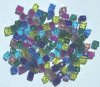 10 grams of 4x4mm Miyuki Cube Beads - Gemtone Mix