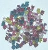 10 grams of 4x4mm Miyuki Cube Beads - Lavender Garden Mix
