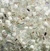10 grams of 4x4mm Miyuki Cube Beads - Frost Bite Mix