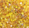 10 grams of 4x4mm Miyuki Cube Beads - Heart of Gold Mix