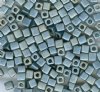 10 grams of 4x4mm Metallic Silver Grey Miyuki Cubes 