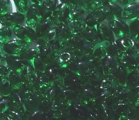 LM0146 - 10 Grams Transparent Kelly Green 4x7mm Long Miyuki Magatama Drop Beads
