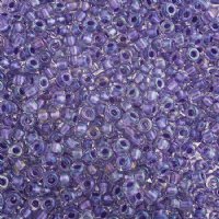 SB6-2607 22g of Sparkling Purple Lined Crystal 6/0 Miyuki Seed Beads