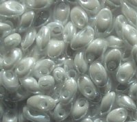 LM0420 - 10 Grams White Lustre 4x7mm Long Miyuki Magatama Drop Beads