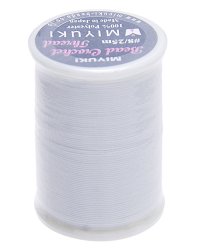 25 Meter Spool Miyuki Crochet Thread - White Variegated