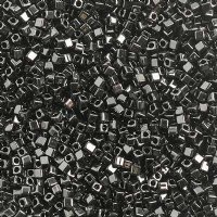 SB18-0401 20 grams of 1.8x1.8mm Opaque Black Miyuki Cube Beads
