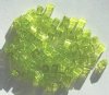 10 grams of 4x4mm Transparent Lime Miyuki Cubes