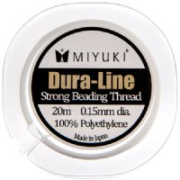 20m of .15mm Miyuki Crystal Clear Duraline Beading Thread
