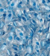 LM1529 - 10 Grams Crystal Colorlined Blue Iris Lustre 4x7mm Long Miyuki Magatama Drop Beads