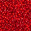 SB11-0010 22g of Silverlined Flame Red 11/0 Miyuki Seed Beads