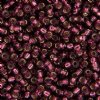 SB11-0013 22g of Silverlined Dark Smoky Amethyst 11/0 Miyuki Seed Beads