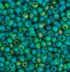 SB11-0147FR 22g of Transparent Matte Emerald AB 11/0 Miyuki Seed Beads