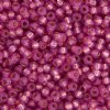 SB11-0645 22g of Silverlined Dyed Dark Rose Alabaster Opal 11/0 Miyuki Seed Beads