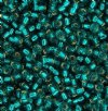 SB11-2425 22g of Silver Lined Caribbean Teal 11/0 Miyuki Seed Beads