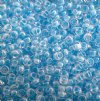 SB11-4300 22g of Neon Luminous Light Blue Lined Crystal 11/0 Miyuki Seed Beads