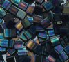 TL0401FR 5.2 Grams Matte Black AB Two Hole Miyuki Tila Beads