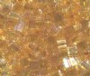 TL0251 5.2 Grams Transparent Light Amber AB Two Hole Miyuki Tila Beads