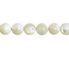 16 inch strand of 6mm Round White Mother of Pearl Beads