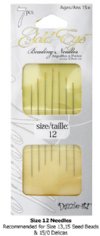 Dazzle-It ! 7pcs of  #12 Gold Eyed Beading Needles
