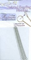 Medium 0.35mm Twisted Beading Needles - Pack of 10