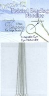 Heavy 0.49mm Twisted Beading Needles - Pack of 10
