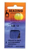 Pack of 6, #12 Pony Beading Needles