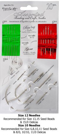 20pc Dazzle It! Assorted Beading and Craft Needles