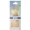 Pack of 6, #10 Sharps Gold Eyed Beading Needles