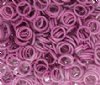 100 6.5mm Pink Coated Jump Rings