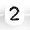 White Glass Number Bead - 2