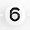 White Glass Number Bead - 6