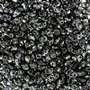 DUO523980 - 10 Grams Opaque Jet Picasso 2.5x5mm Superduo Beads