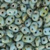 10 Grams Opaque Turquoise Blue Picasso 2.5x5mm Super Duo Beads
