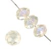 26 8x10mm Faceted Crystal AB Chinese Crystal Donut Beads